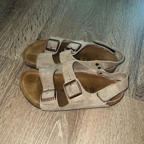 Birkenstock Milano Kids Tan Sandals - Picture 3 of 4